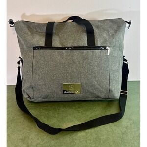 Acura Gray Travel Duffel Bag Weekend Gym Bag with Adjustable Strap Logo Lining